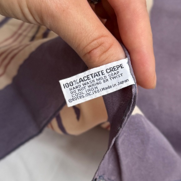 Super cute Brown Genuine Leather Tote Bag with scarf accent - Picture 13 of 13